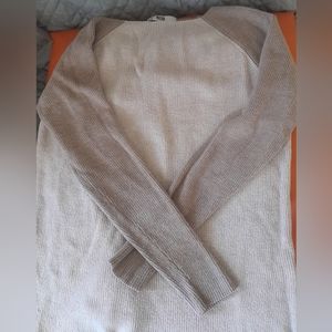 Neutral colored color block Etcetera sweater size small